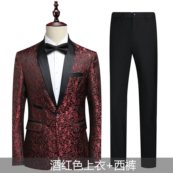 Red black trousers