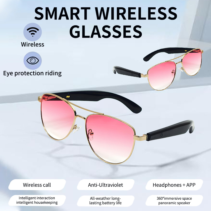 GT31 AI Smart Bluetooth Glasses with Voice Assistant Sunglasses for Music Playback And Calls New_voghion.com