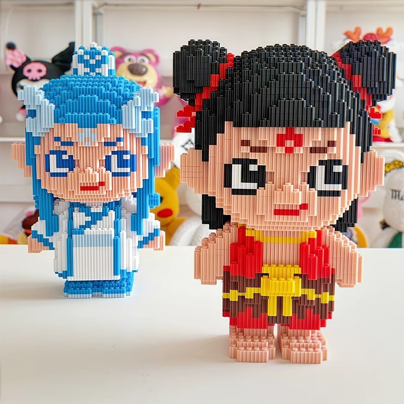 2025 新しい Nezha Ao Bing は、レゴビルディングブロック教育組み立ておもちゃと互換性があり、男の子と女の子向けの難しいパズルギフトです。|undefined