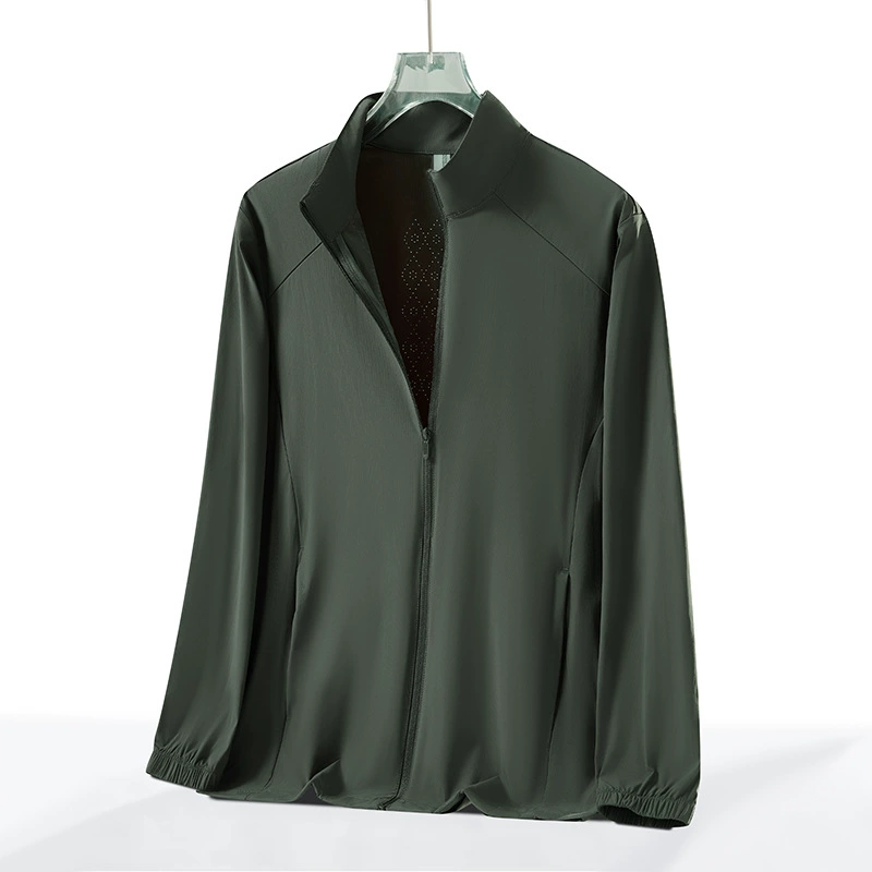 Летняя уличная солнцезащитная одежда, мужская куртка из ледяного шелка, дышащая солнцезащитная одежда, женская куртка 50+, анти-УФ-костюм, кожаная одежда