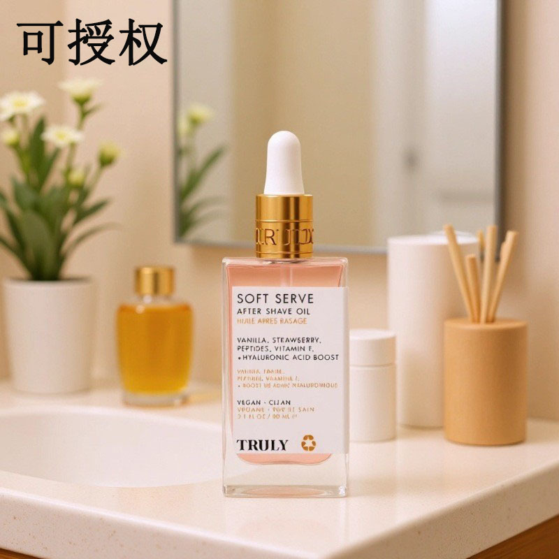 TRULY跨境须后护理油愈合剃须后修复草莓和香草香味舒缓肌肤油|undefined