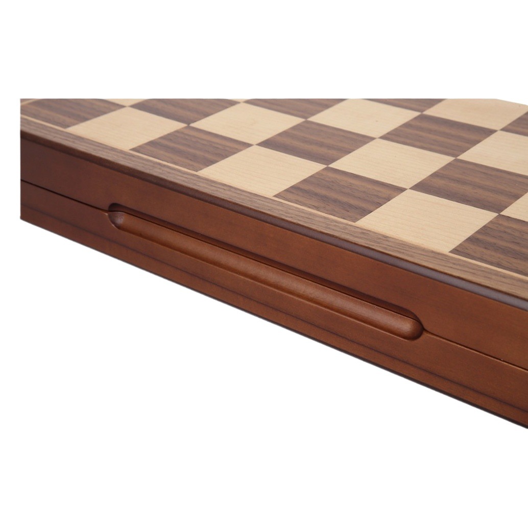 Juego de ajedrez magnético de madera maciza de alta calidad, lujoso juego de ajedrez de madera, juguete educativo plegable portátil.