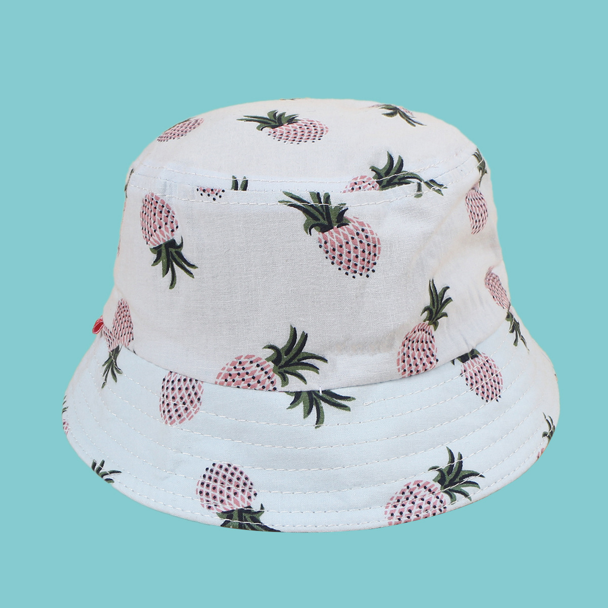 Fashion Pineapple Printing Children's Fisherman Hat display picture 2