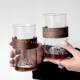 Japanese-style creative Guanshan glass vintage National fashion high temperature resistant Fuji Mountain Tea Cup household Snow Mountain Cup coffee water Cup