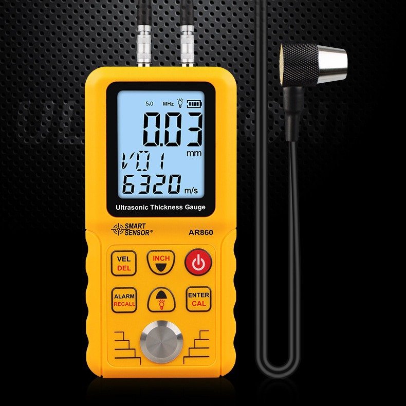 希玛AR850+高精度金属超声波测厚仪  AR860钢板厚度测量仪