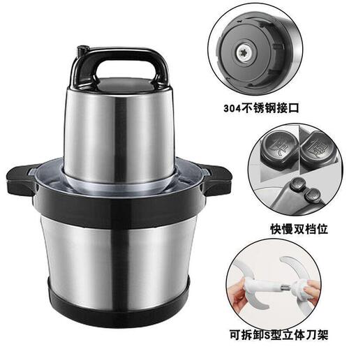6L Stainless steel Meat grinder blender household electric meat mincer