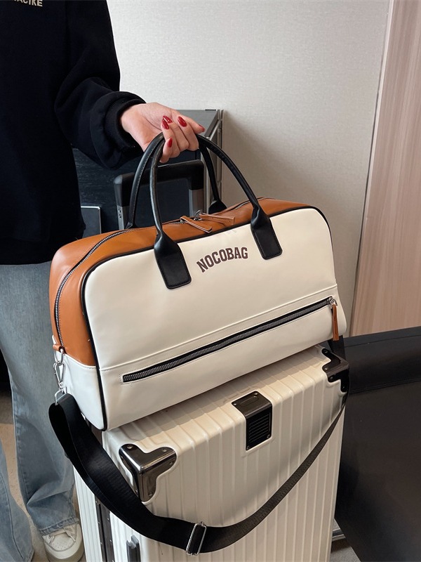 Bolso de viaje con letras modernas y texturizadas, nuevo bolso de mano de gran capacidad, bolso de hombro, bolso de gimnasio, bolso deportivo.