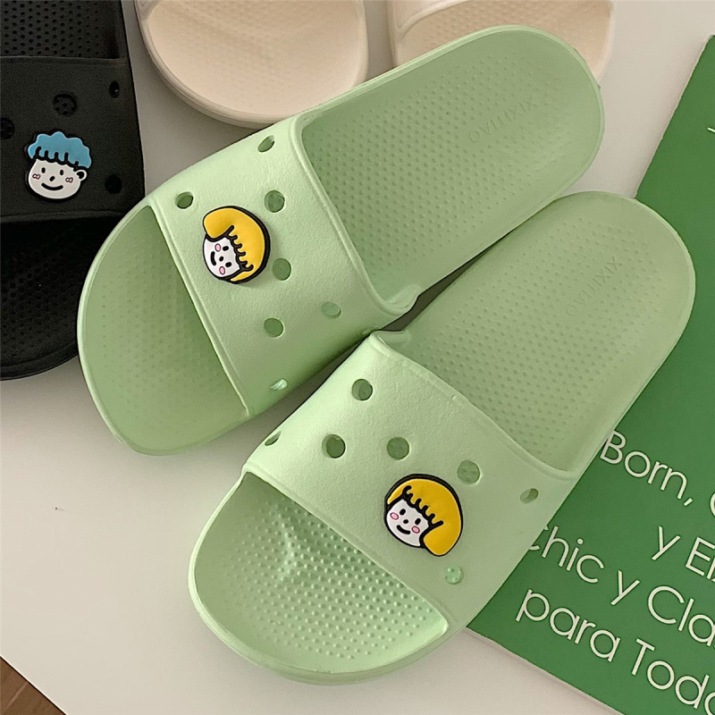 Women's Summer Cute Cartoon Small Avatar One-character Hole Shoes ins Fashion New Home Indoor eva Soft Bottom Sandals