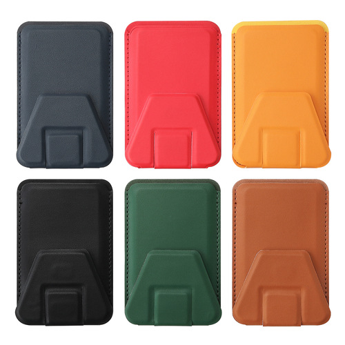 Super magnetic magnetic folding PU leather mobile phone stand desktop suitable for ipohe15pro max series