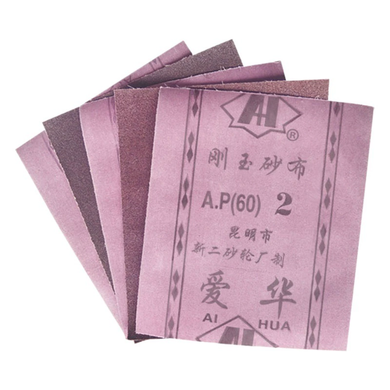 Aihua Brand коричневый корунд абразионный завод Kunming Xinsu Shinqin Sand Sand Factory Ручная квадратная песочная тряпка 36 капсул 46 меш 120