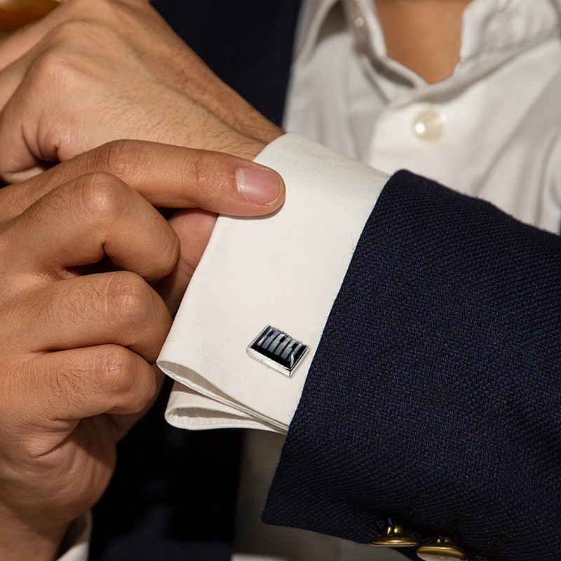 Simple and Fashionable Ins Style Manufacturer Direct Hot-Selling French Shirt Cufflinks Men's Wedding Cufflinks