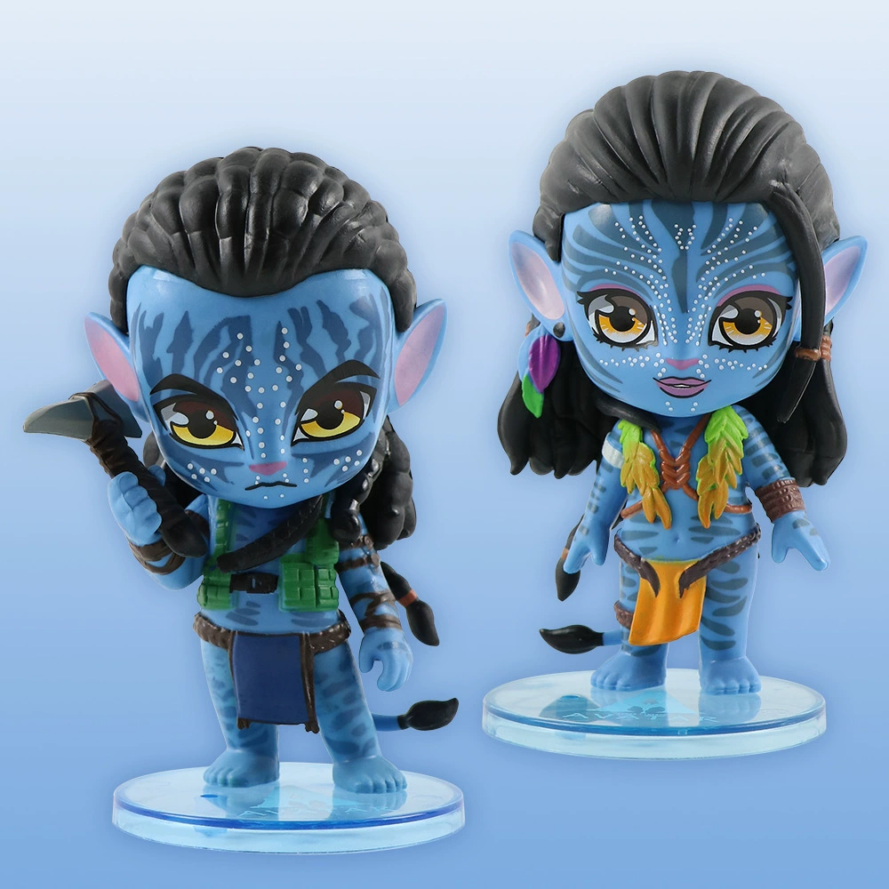 Набор фигурок Q-Style Avatar из PVC — Джек и Нейтири, чиби-автомодели для украшения интерьера