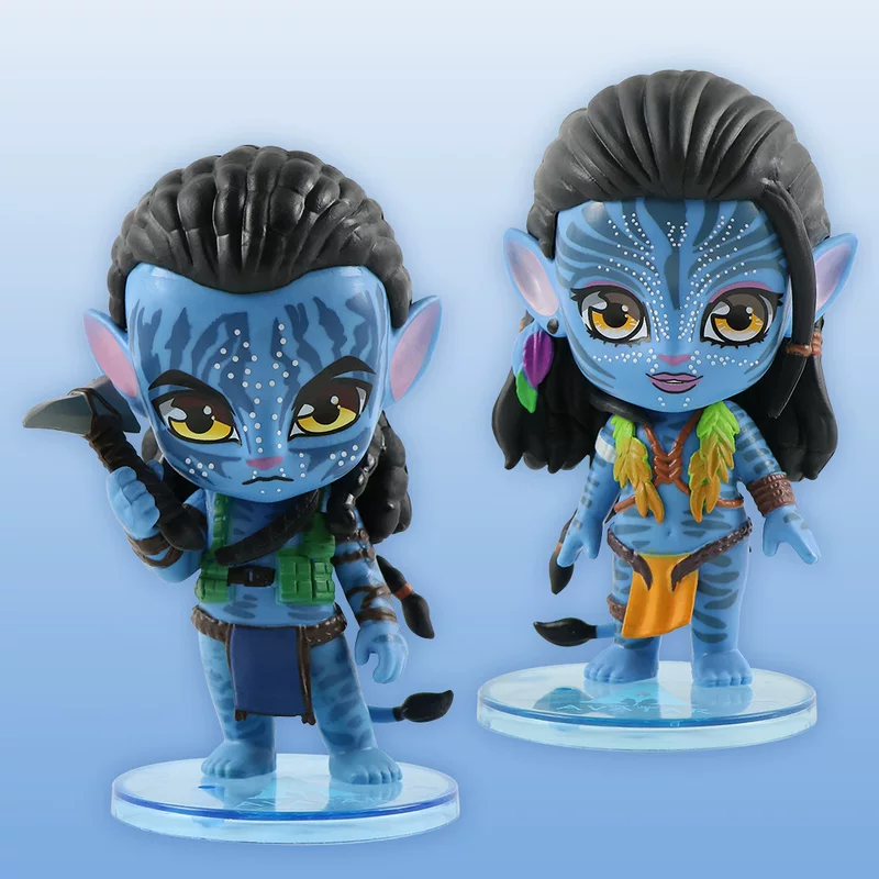 Набор фигурок Q-Style Avatar из PVC — Джек и Нейтири, чиби-автомодели для украшения интерьера