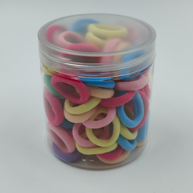 Fábrica directa enlatada de alta elasticidad no daña cabello de cabello de chicas anillo de toalla simple banda de goma cabello de cabello anillo de cabello de bebé