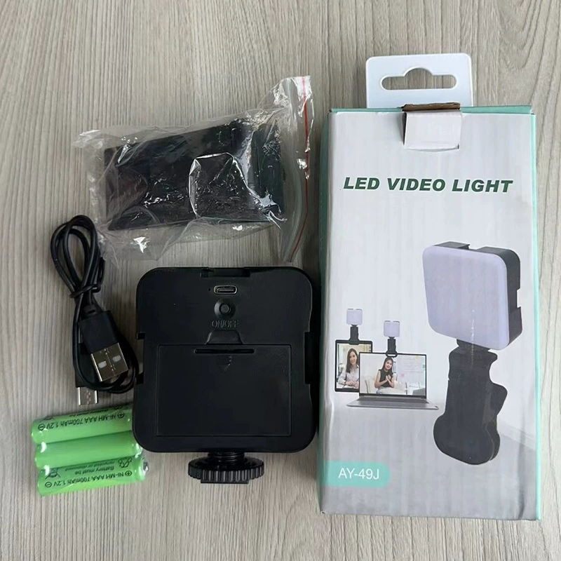 Заполняющий светильник-портативная LED-лампа, RGB, перезаряжаемая, с клипсой, мультирежим