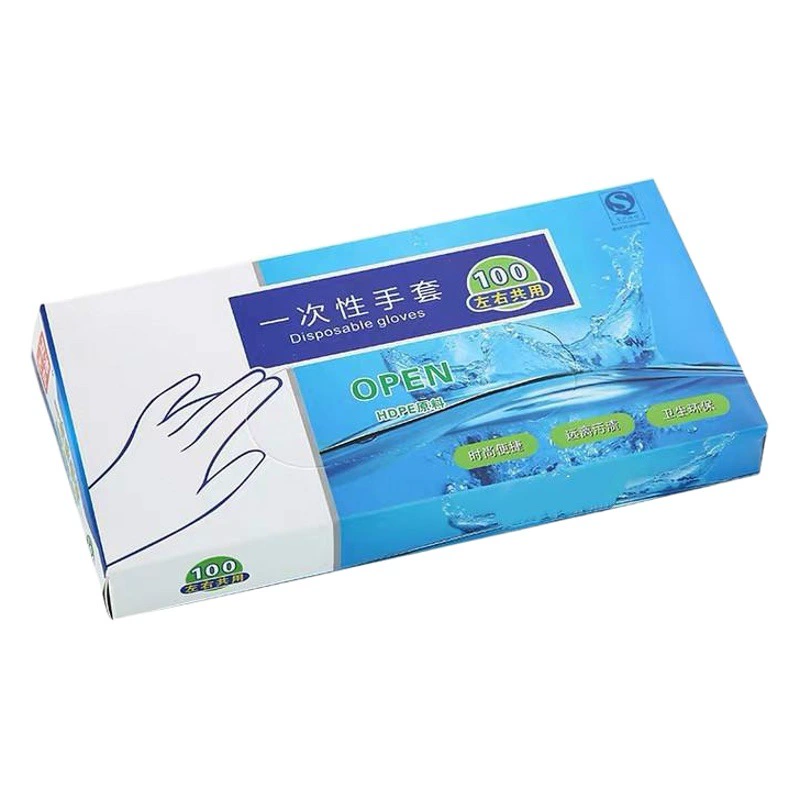 Профилактика эпидемий и защита от новых материалов PE одноразовые инспекционные перчатки барбекю отель кухня красота 100 коробок