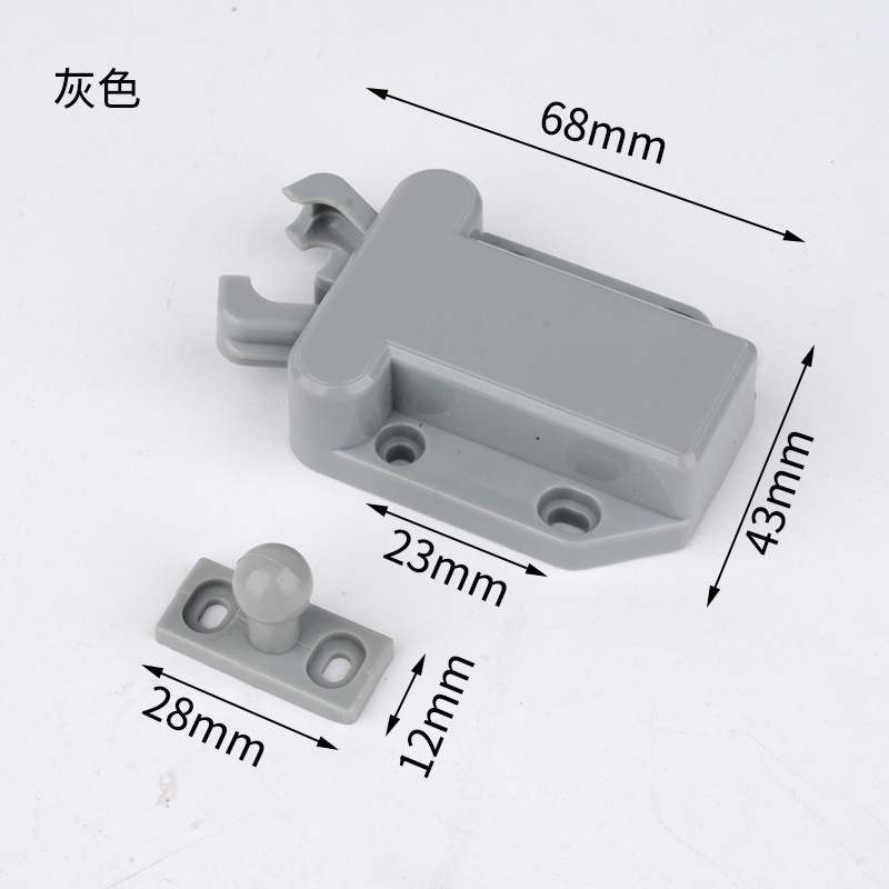 Escarabajo rebote perlas táctiles sin mango automático rebote dispositivo puerta táctil gabinete succión invisible Puerta de plástico prensa táctil perlas