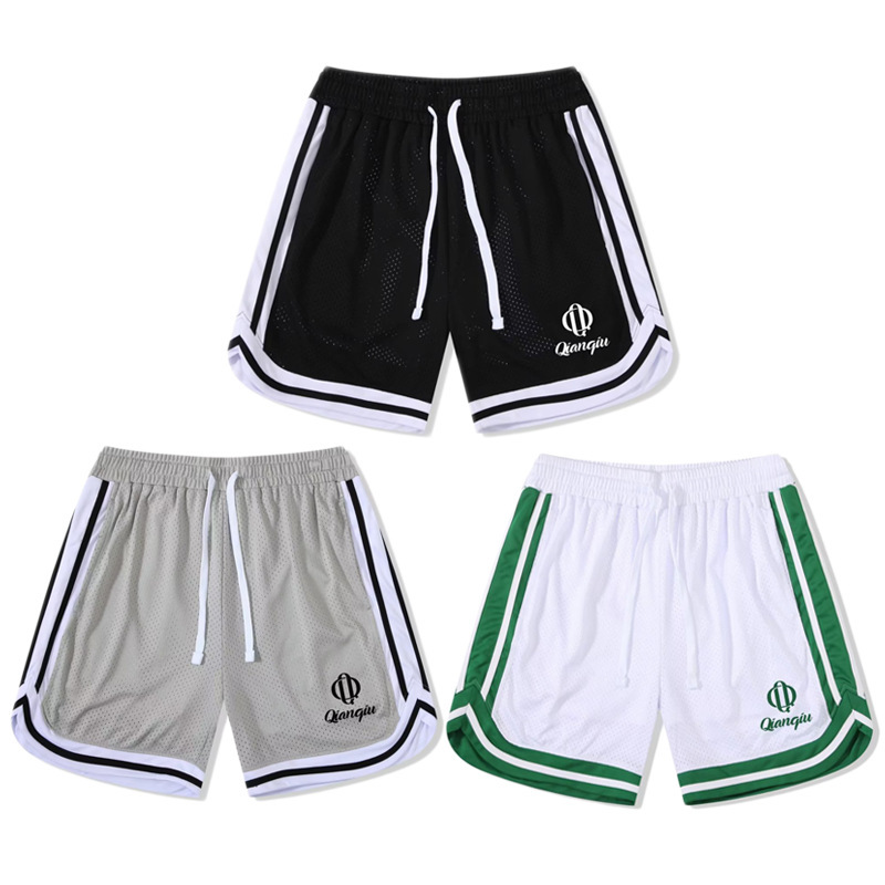 Wholesale Summer American Basketball Pants Shorts Retro Men's Loose Trendy Pants Sports Leisure Training Quad Pants