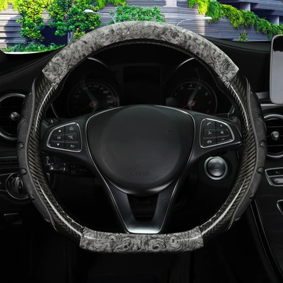 Steering wheel cover, Cover New Model with Peach Wood Grain