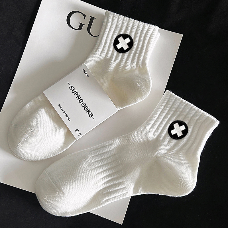 Yoshikami Men's Short Cotton Socks Summer Thin Socks Men's Boat Socks Sweat-Absorbent Odor-Resistant Men's Socks Trendy Ins Women's Socks