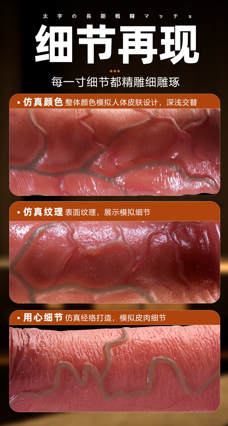 Hollow Wearable Penis Sleeve in Liquid Silicone, Thickened Manual Design — detail image 6