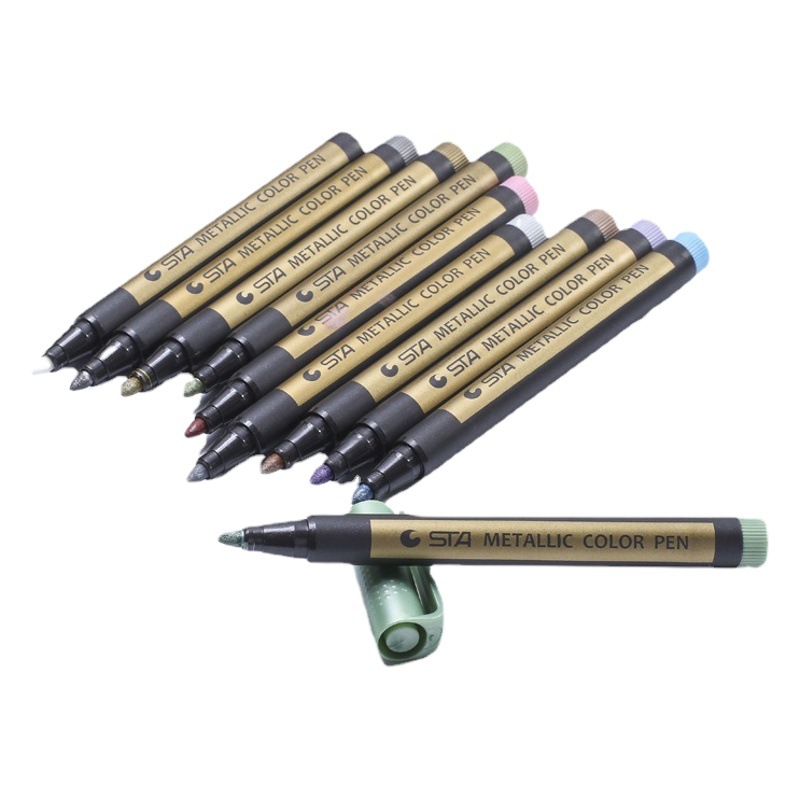 Starsta8151 Metallic Color Marker Pen Photo Album Black Card Waterproof Non-fading DIY10 Color Marker Pen