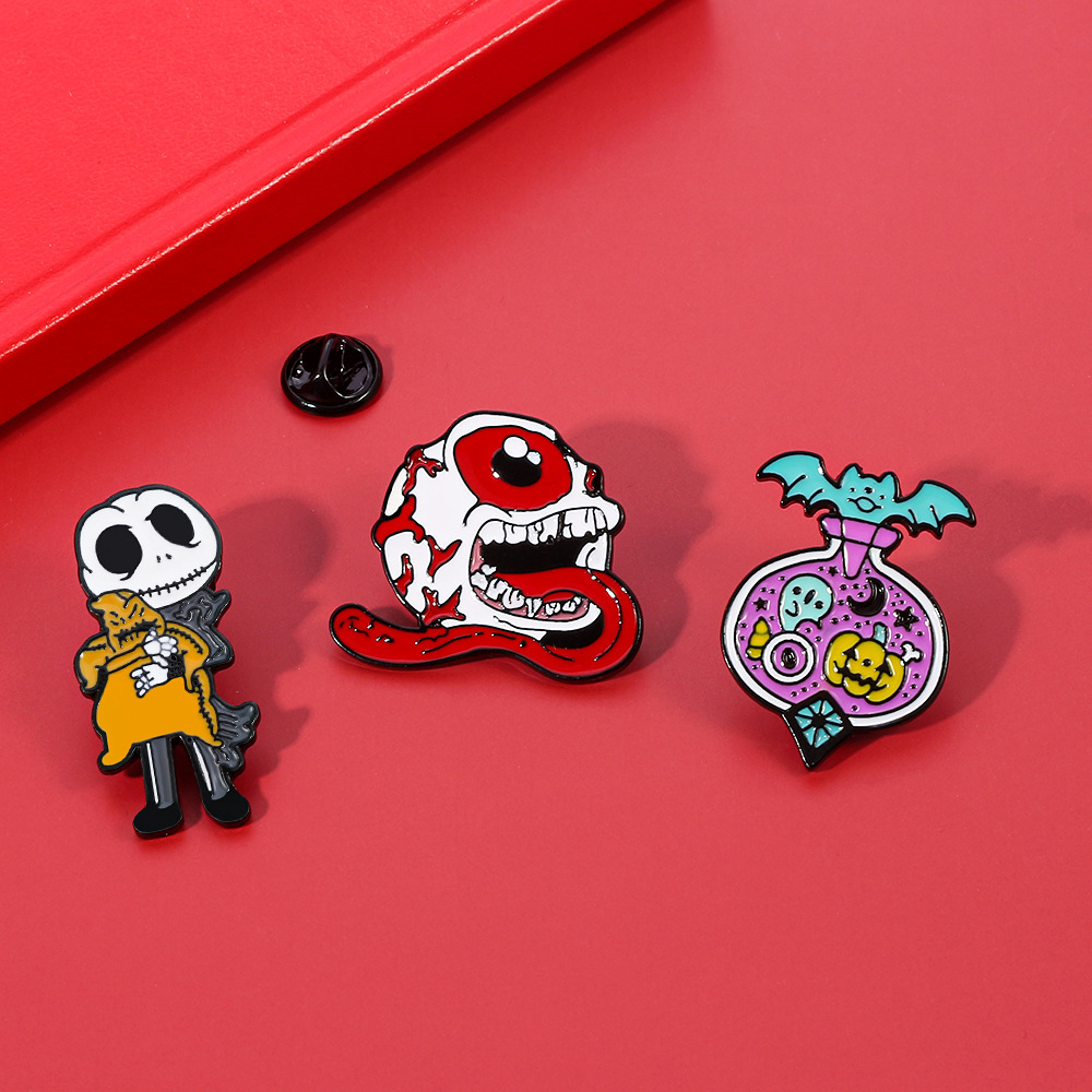 Punk Cartoon Character Alloy Enamel Unisex Brooches display picture 1