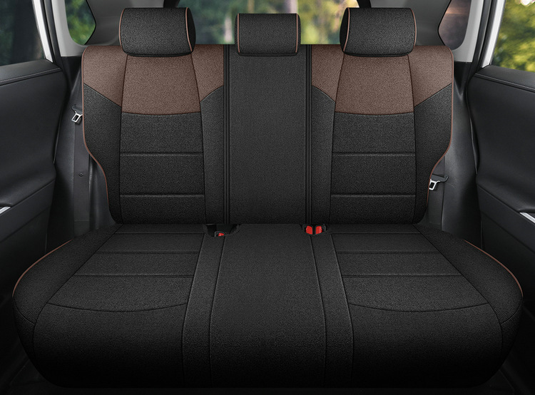 Suitable for Toyota Frontlander Car Seat Covers 2022-2024 Models, Fabric Linen Breathable Full Surround Seat Cushion Cover