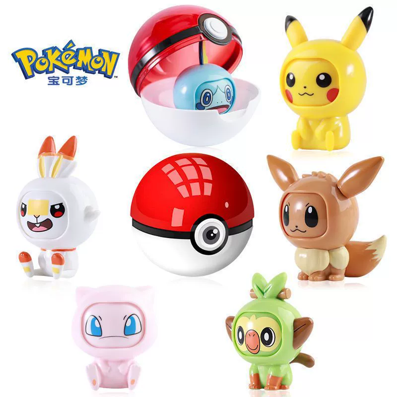 Movable doll, minifigure, toy, Pokemon, capsule toy