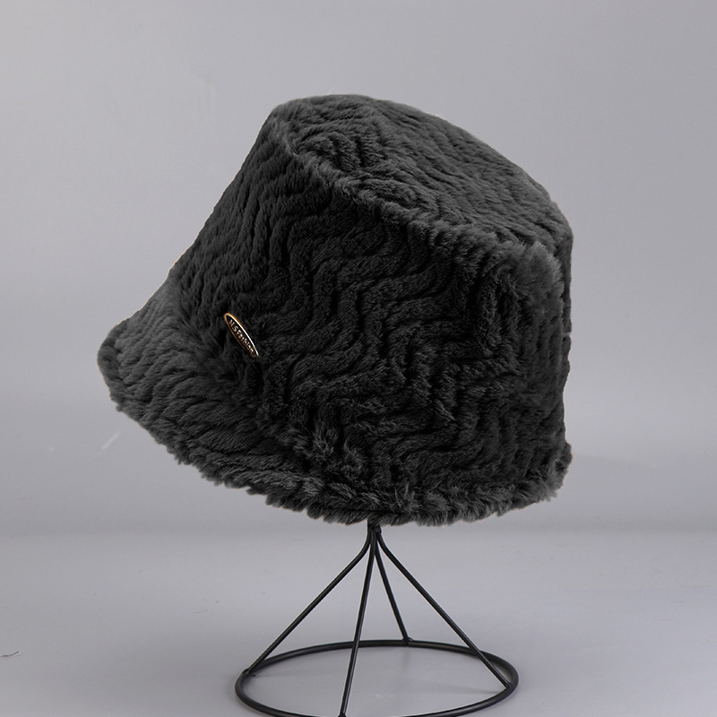 Nuovo cappello a secchiello piccolo caldo in peluche per l'autunno e l'inverno, per il tempo libero all'aperto, per il turismo, per mostrare il viso_voghion.com