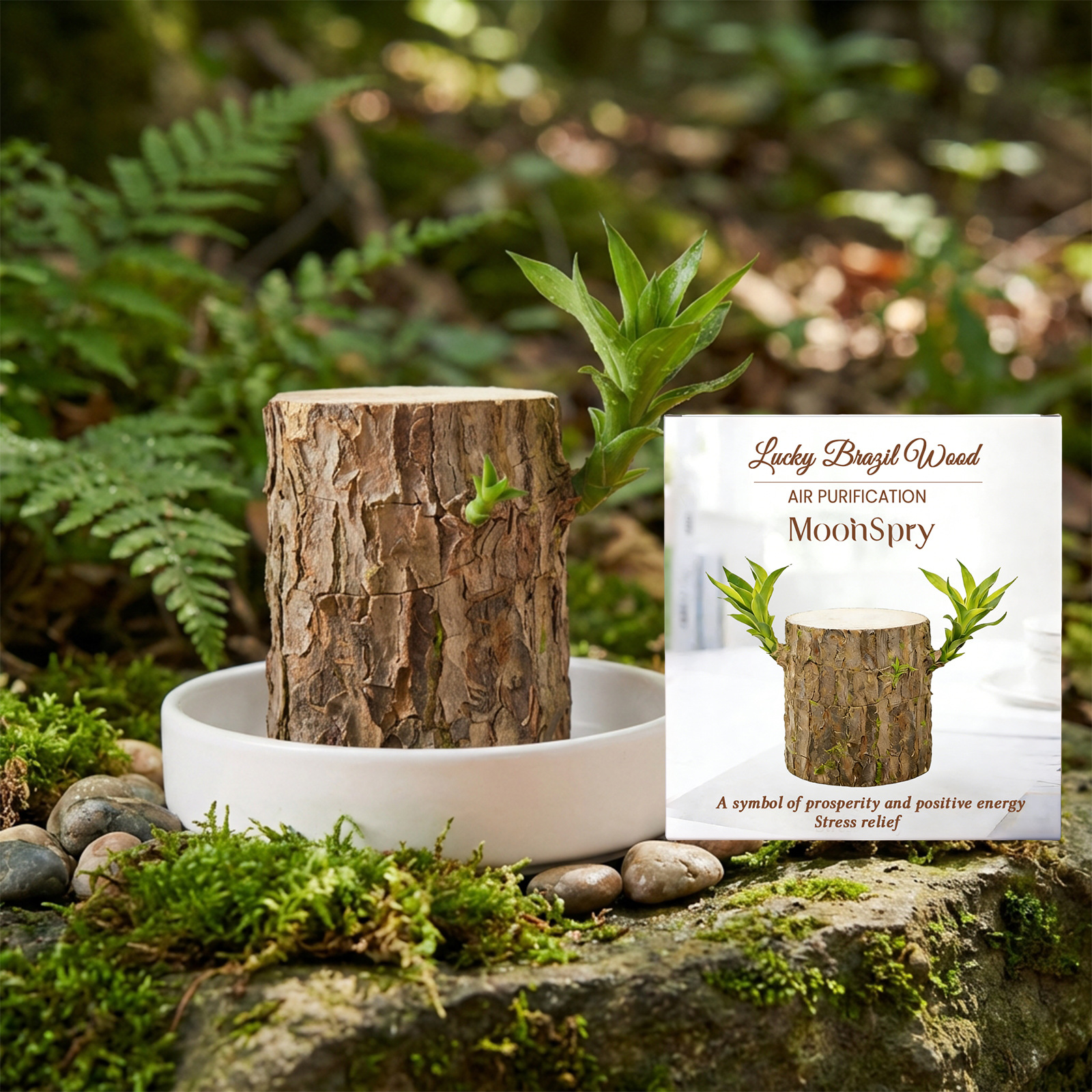 MOONSPRY巴西木摆件 室内美观植物家居美化装饰清新舒适氛围摆件