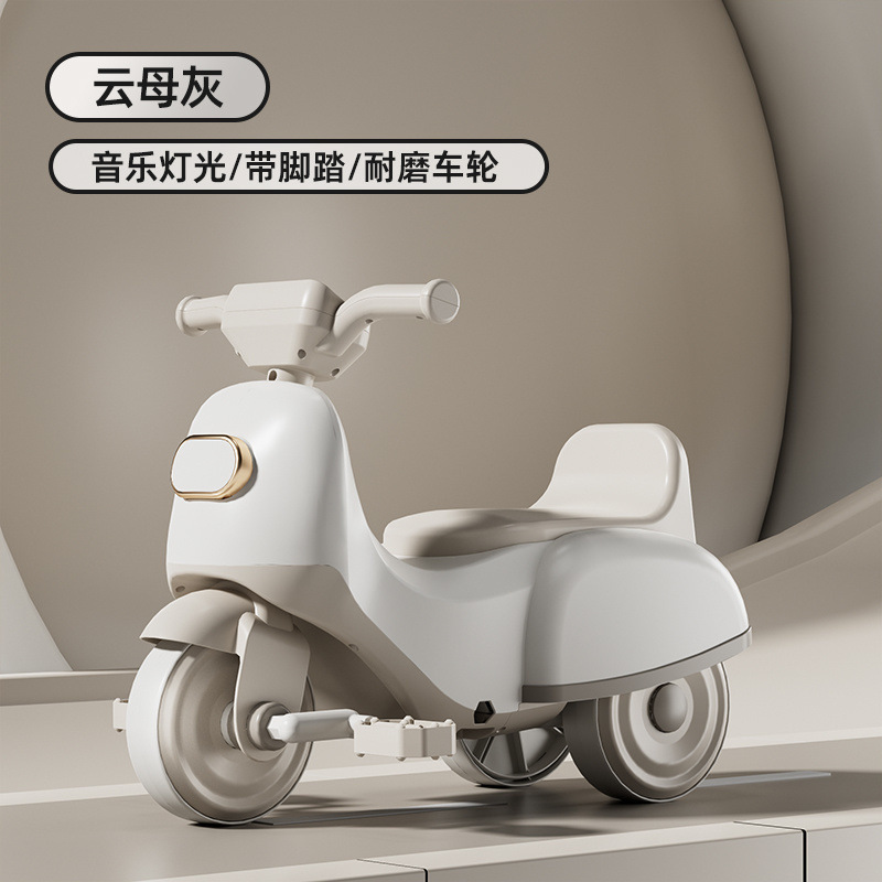 子供用三輪車 1-3歳 ペダルスクーター ライトミュージック 赤ちゃんが座れる子供用おもちゃの車|undefined