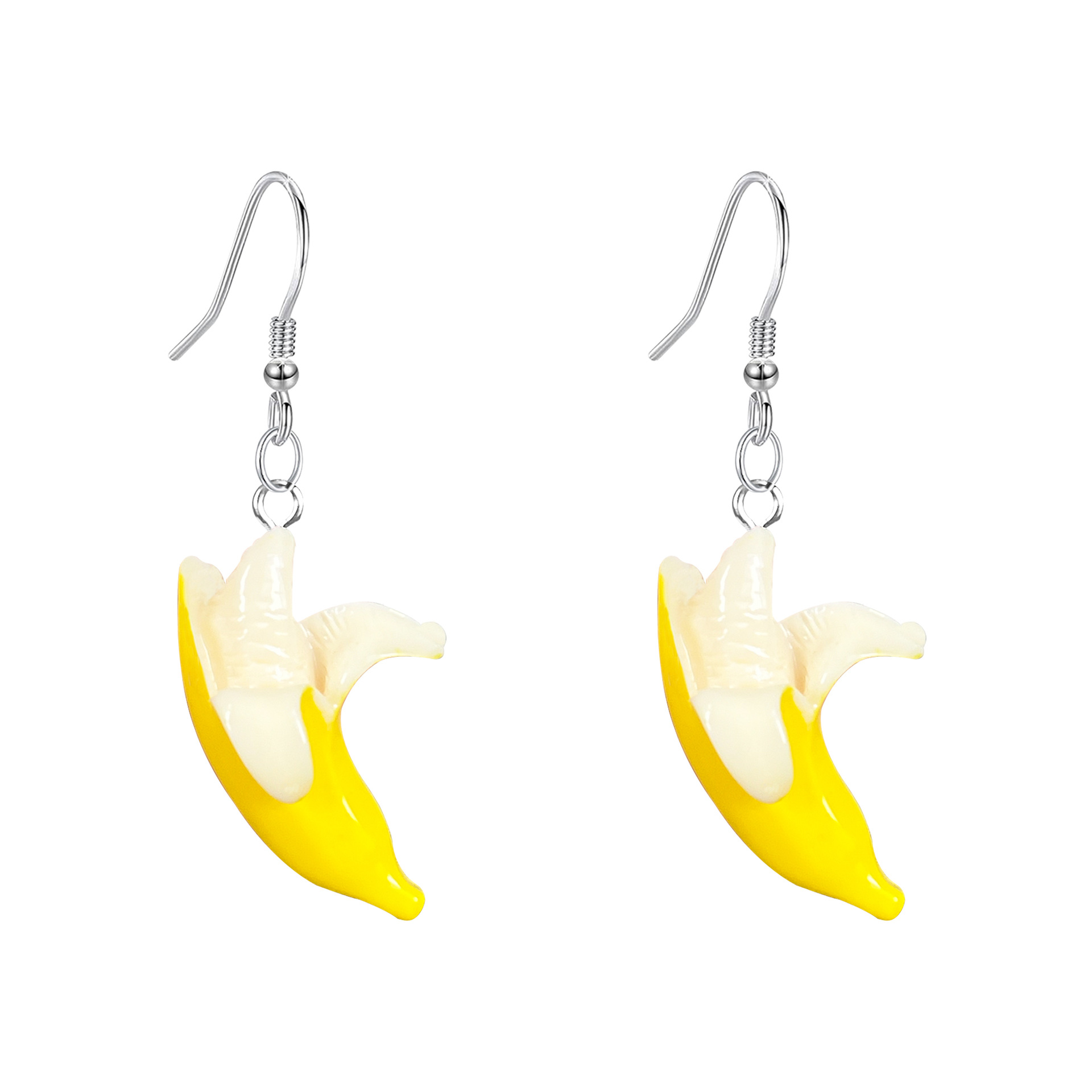 Cross-border Hot-selling Resin Banana Ear Hook Fun Funny Simulation Banana Fruit Ear Hook Ear Accessories Personalized Accessories