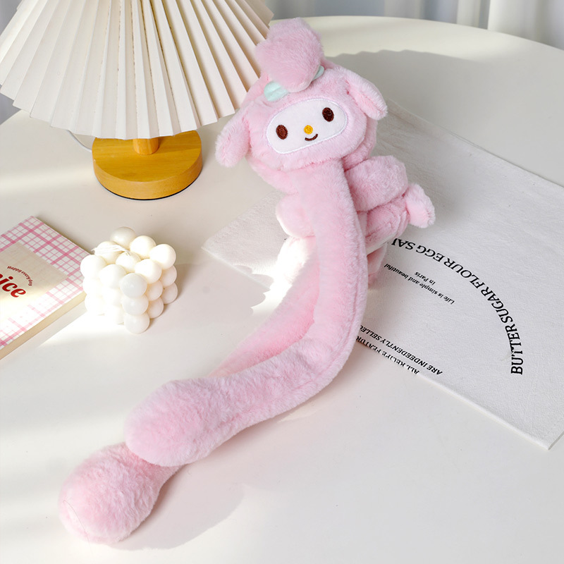 動くウサギの耳のかわいいエアバッグ耳当て、女性用冬用防寒耳当て、学生や子供用の凍結防止耳あてRY