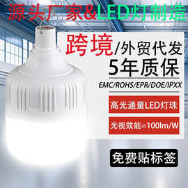 跨境充电灯led家用超亮户外强光露营应急照明节能摆摊usb灯泡批发