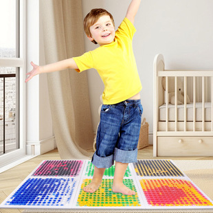 Baby Toys Creative Texture Liquid Floor Tiles Suitable for Kindergarten Kidsren's Sensory Mat Floor 6 Pack