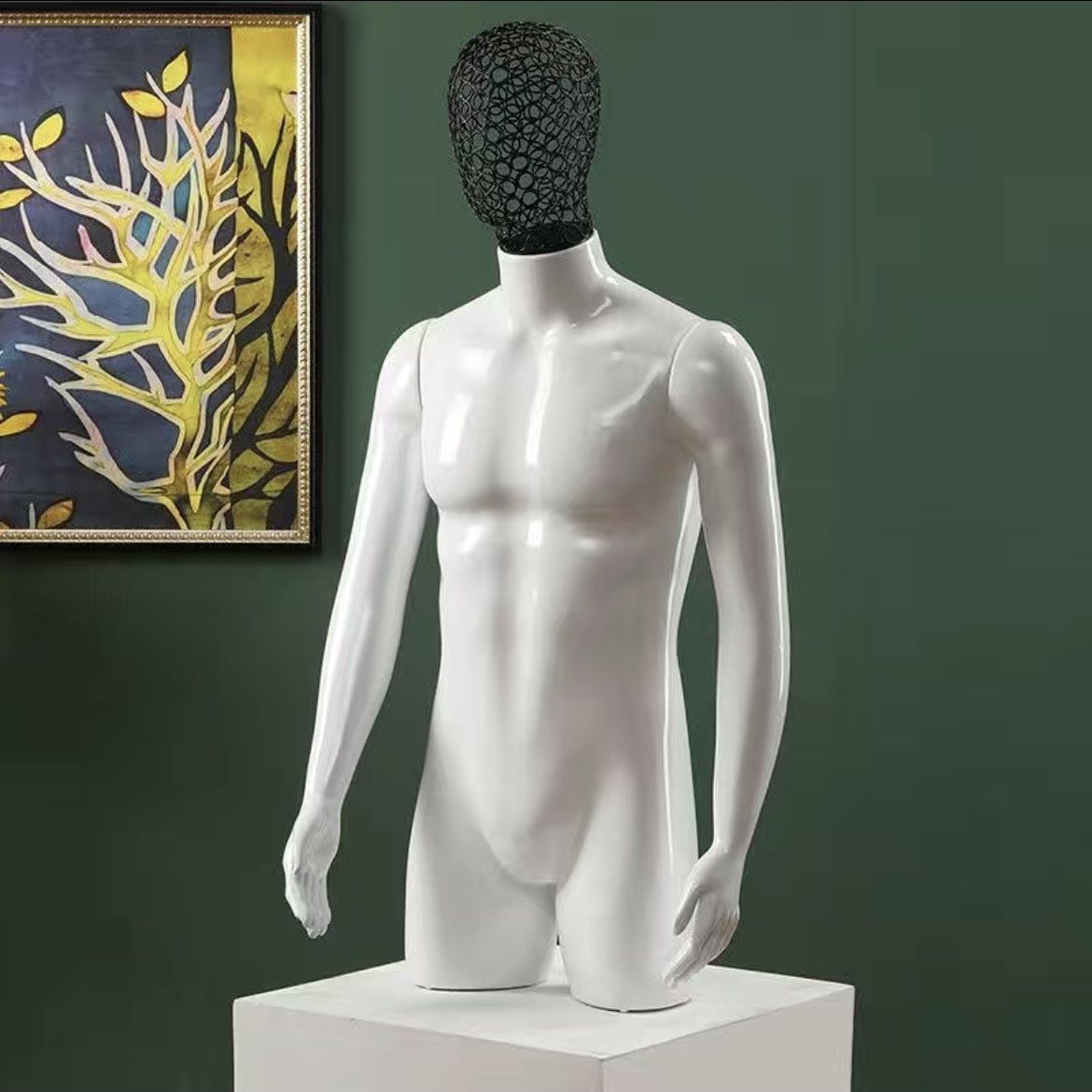 Modelo humano de busto modelo de ropa de cuerpo humano maniquí de busto simulación de ropa de cuerpo humano modelo de televisión masculino props image 11