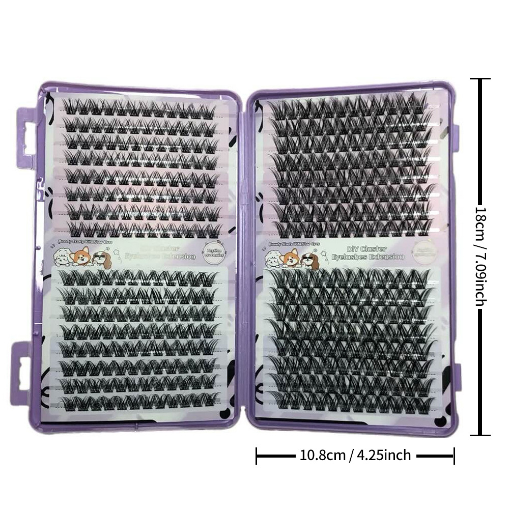 Transfronterizo denso FD13 gran capacidad pestañas libro gripe monoclúster estilo europeo y americano simulación pereza auto injertado pestañas falsas