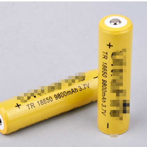 厂家批发正品18650锂电池9800mAh大容量3.7V 强光手电筒充电电池