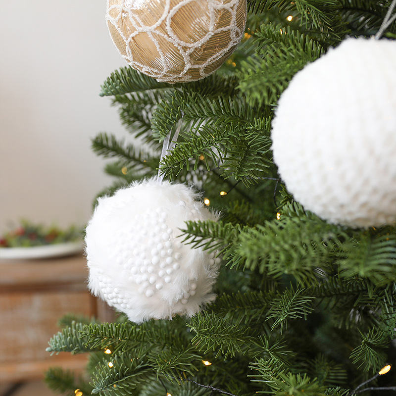 Nuevo árbol de Navidad de 10CM bola de decoración de bolas de Navidad colgantes de espuma pilares decoraciones de Navidad colgantes de bolas