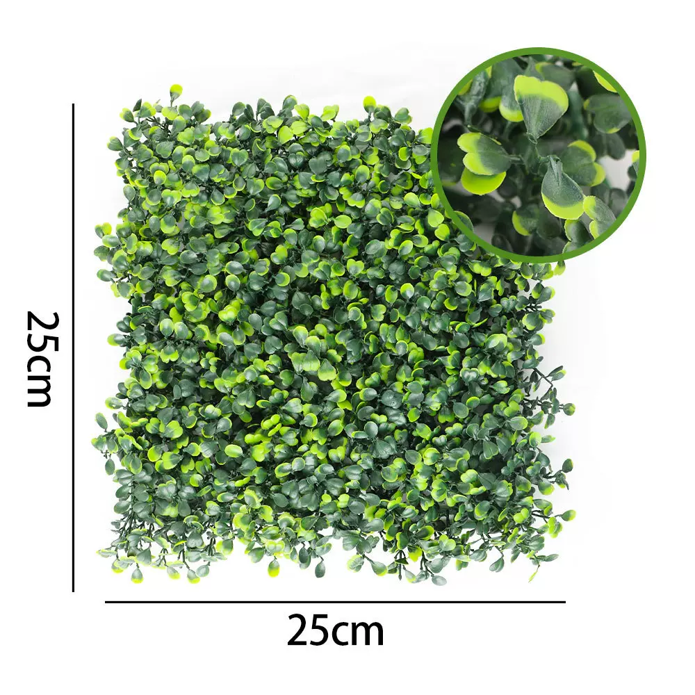 米兰仿真植物墙绿植背景墙25*25cm塑料草坪门头室内装饰仿真米兰