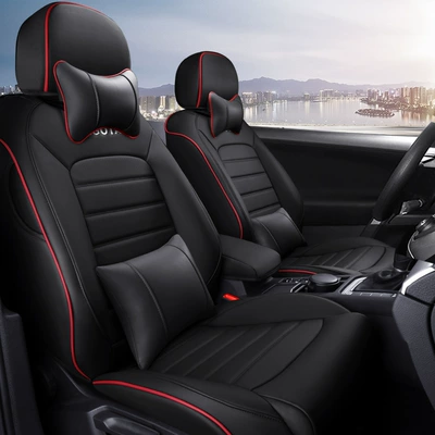 Modelə uyğun (Original) oturacaq örtükləri: an Intermediate Leather Fully Surrounded Seat - cool-black-deluxe-edition-wear-resistant-leather