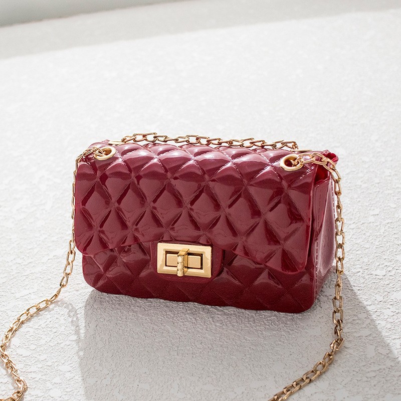 Bolsa de comercio exterior Lingerie Jelly 2024 bolso de hombro cadena bolso femenino de moda versátil bolso móvil de comercio exterior image 11