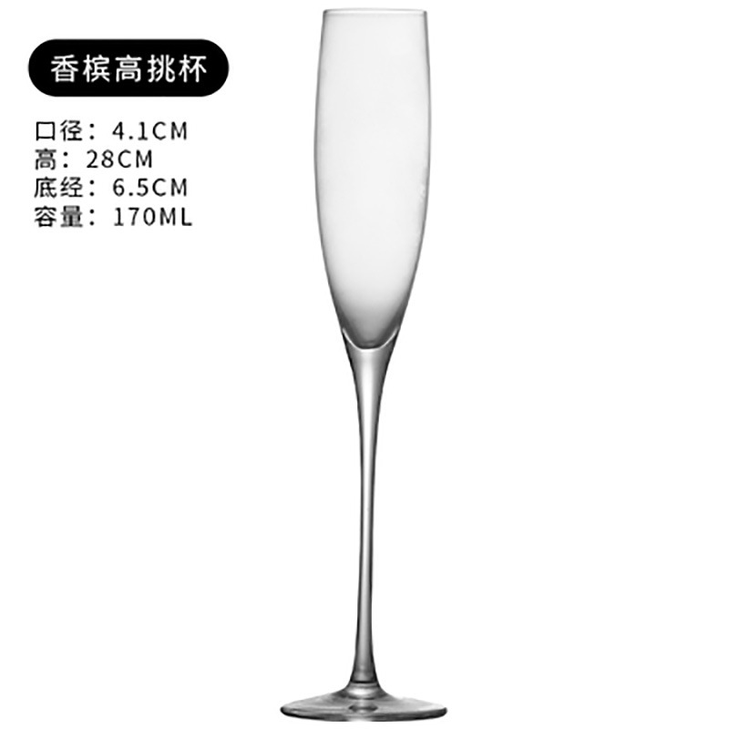 Hogar cristal champán cristal boda oblicua Copa creativa recta dulce copa de vino espumoso boda comercial copa de vino