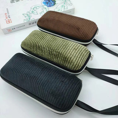 速發眼鏡盒眼鏡袋黑色彩色太陽鏡盒子小巧便攜抗壓墨鏡盒子