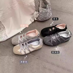 レトロバレエシューズメッシュ道徳トレーニングシューズ女性のための 2025 夏の新軽量カジュアルシューズスポーツシューズソフトソールメリージェーンシューズ