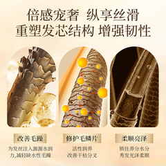 上朵魚子醬奢護亮澤柔順發膜 修護燙染護髮滋潤提亮護髮素批發