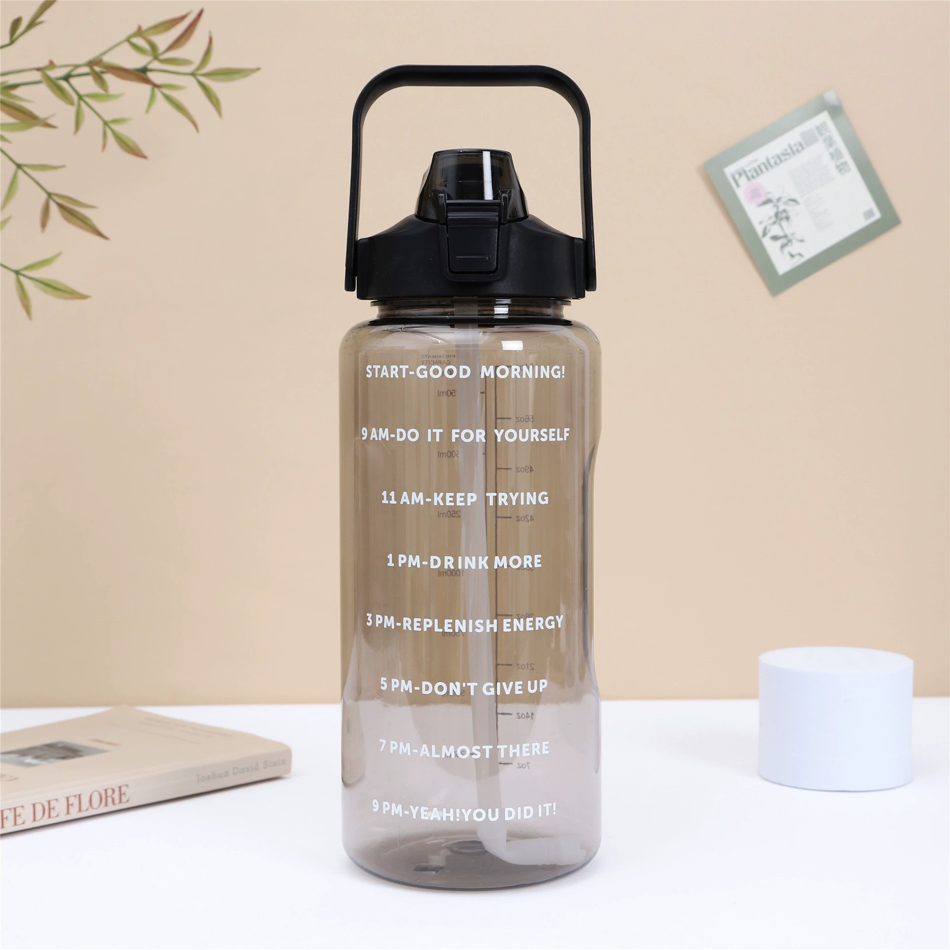 Plastic space travel sports bottle