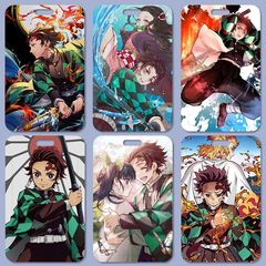 Kimetsu no Yaiba Mi Douzi anime student slide card set meal card bus card protective cover access card campus card