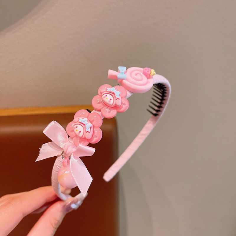 儿童发箍女童可爱库洛米发卡带齿防滑不伤发碎发整理神器发卡头饰|undefined